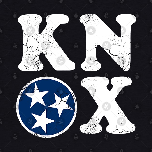 Knox Knoxville Tennessee Flag Vintage Fade by E